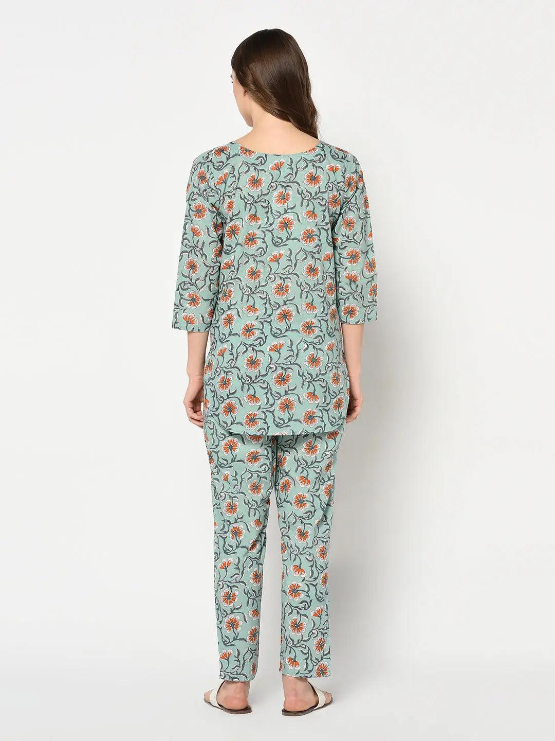 Block printed Night suit Set | Shorts and Top | Aram SOW