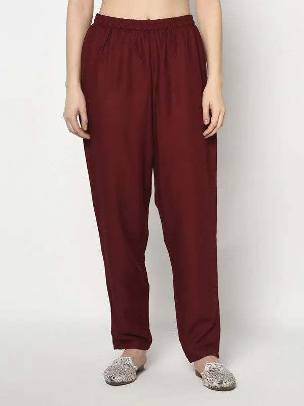 Embellished Kurta Set | Maroon | Zarine SOW