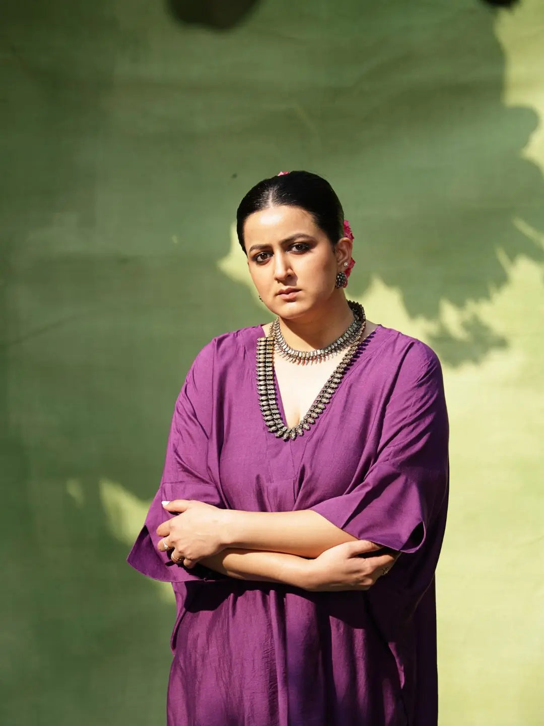 Kaftan Co-ord Set | Aubergine SOW stories our way