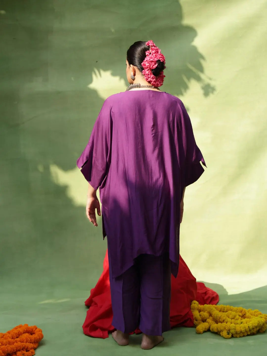 Kaftan Co-ord Set | Aubergine SOW stories our way