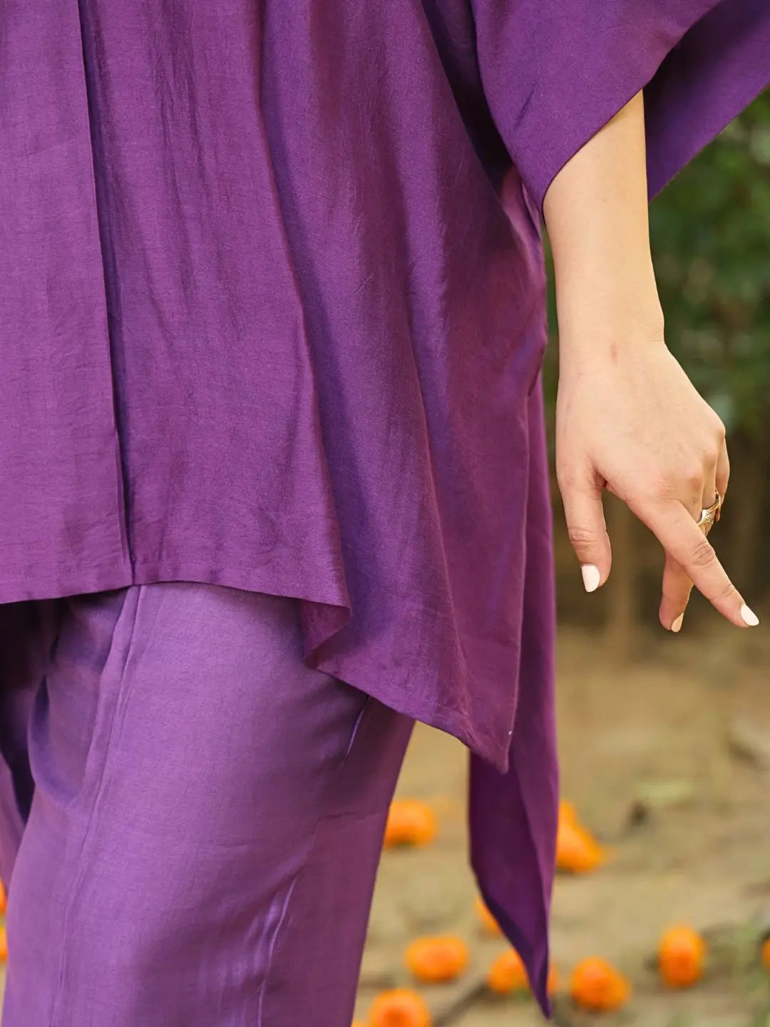 Kaftan Co-ord Set | Aubergine SOW stories our way