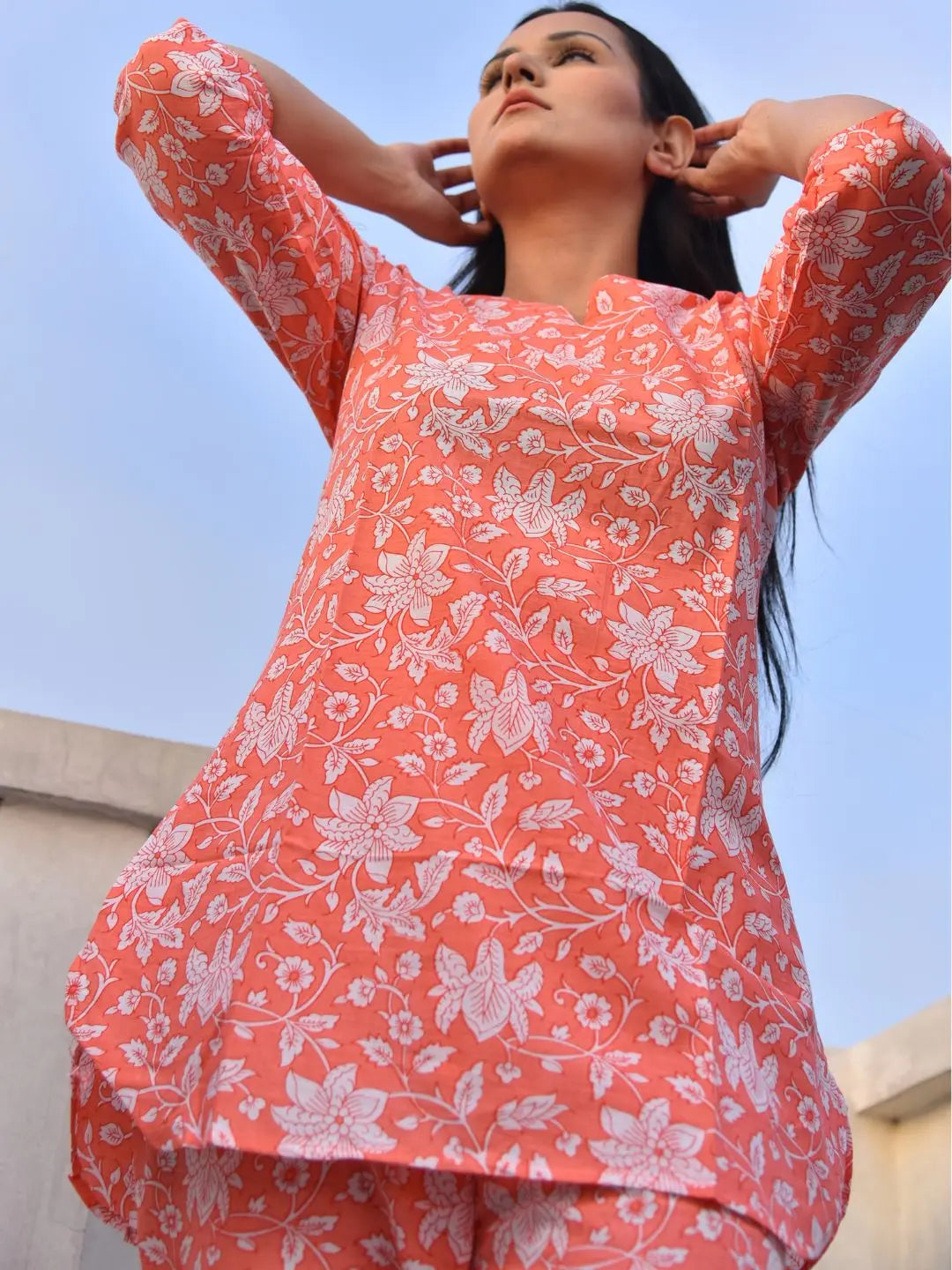 Nightsuit Set | Coral | Kathy SOW