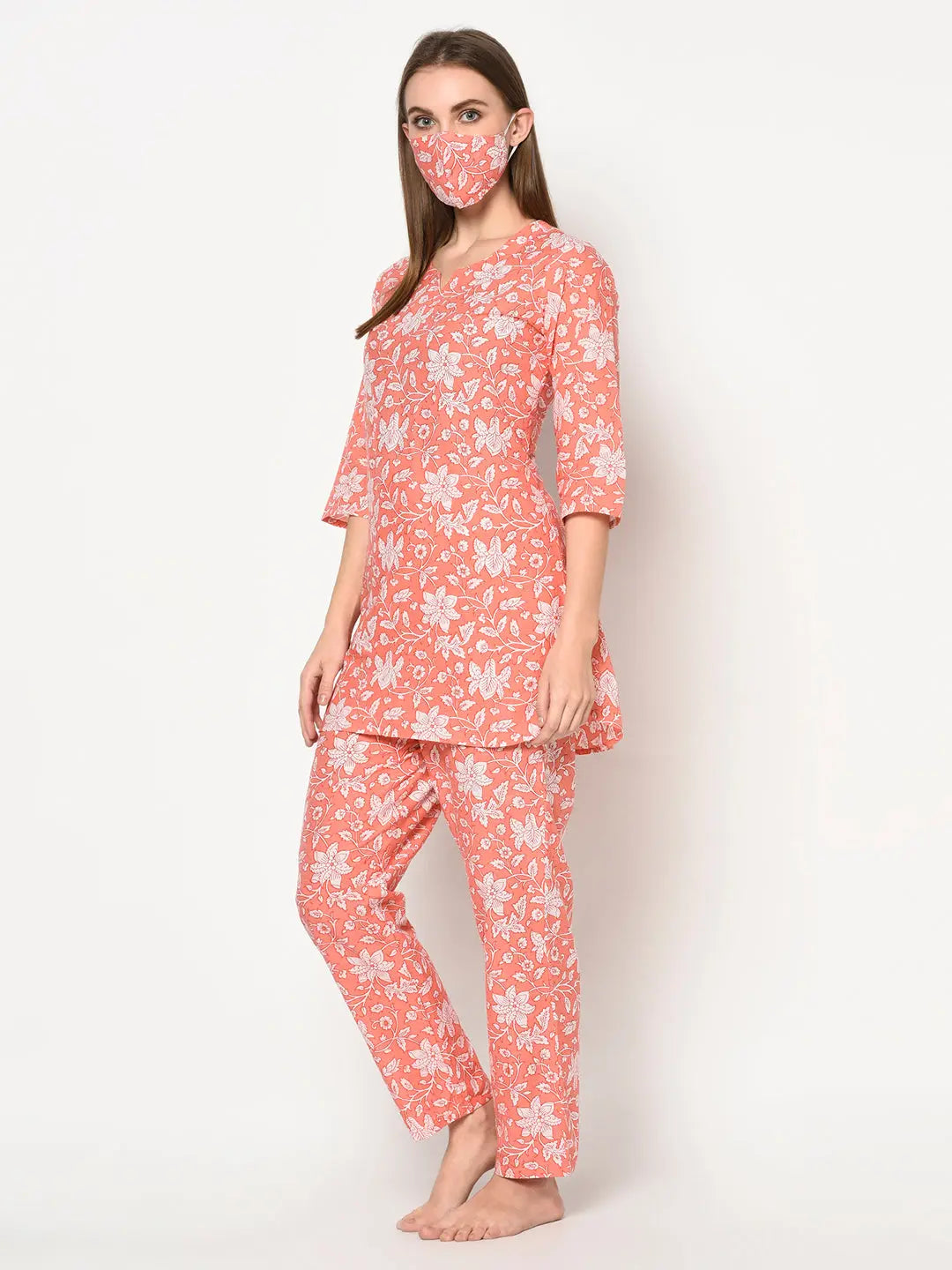 Nightsuit Set | Coral | Kathy SOW