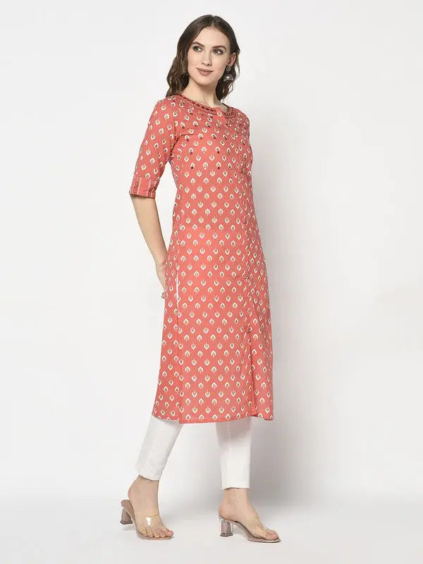 Pure Cotton Kurta | Mirror Embellished | Orange | Narangi SOW