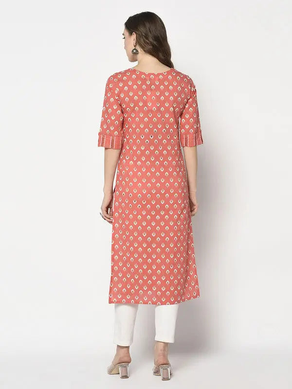 Pure Cotton Kurta | Mirror Embellished | Orange | Narangi SOW