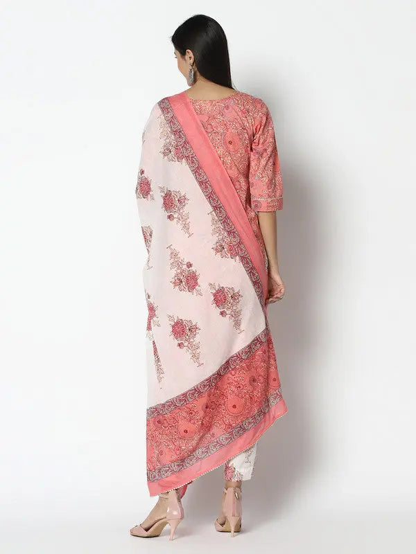 Pure Cotton Kurta and Pant Set | Pink | Shanaiyah SOW