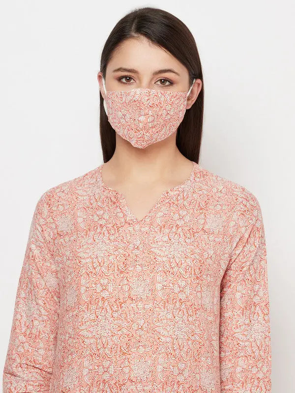 Pure Cotton Nightsuit Set | Zoya | Block print SOW