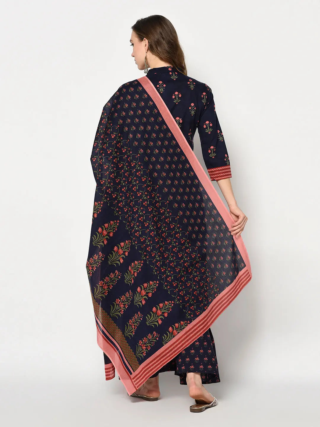 Pure Cotton Sharara Set | Blue | Neelambar SOW