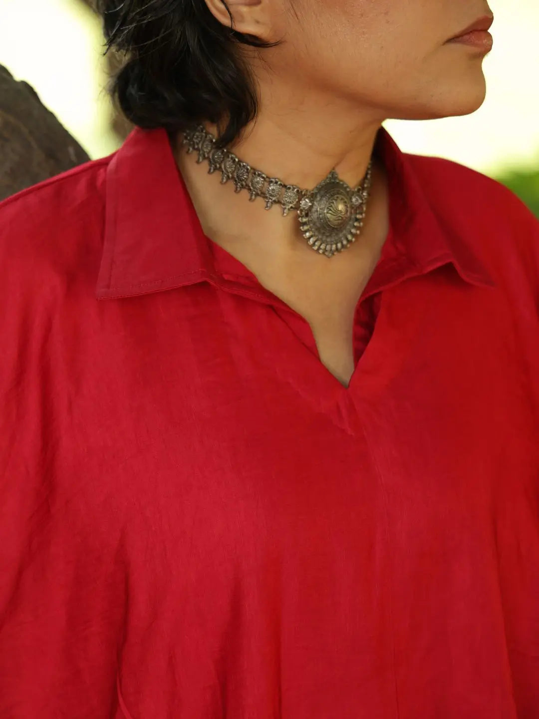 Swirling Shirt | Flaming Red SOW stories our way