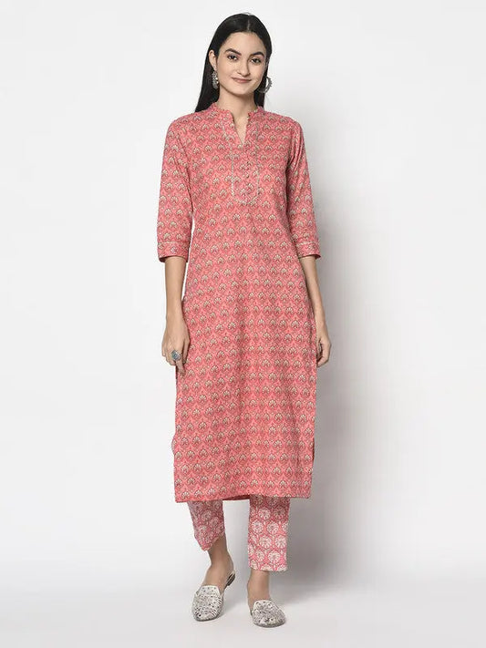 Hand-block Printed Kurta and Pant Set | Sonal SOW