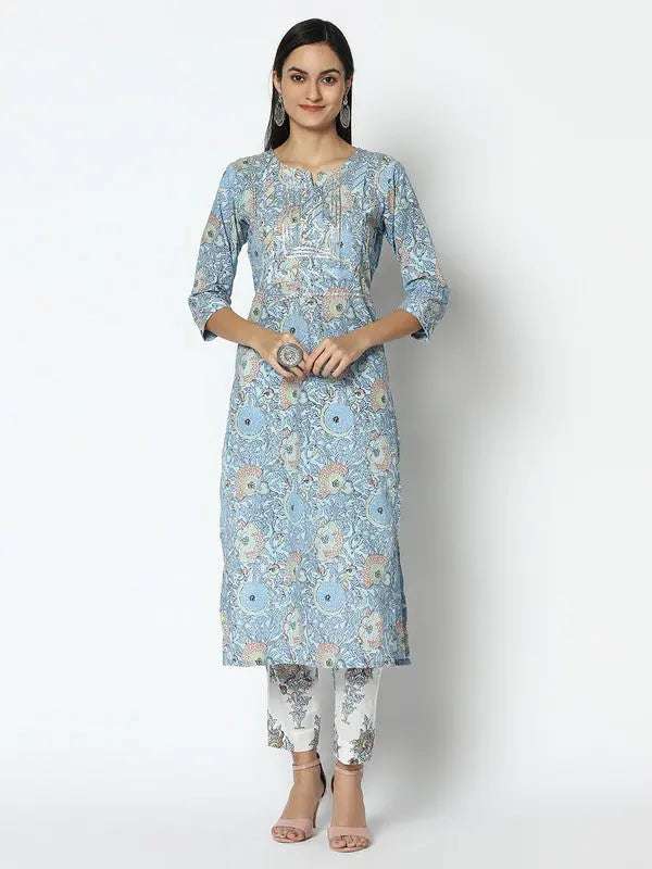 Hand-block Pure Cotton Kurta and Pant set | Surily SOW