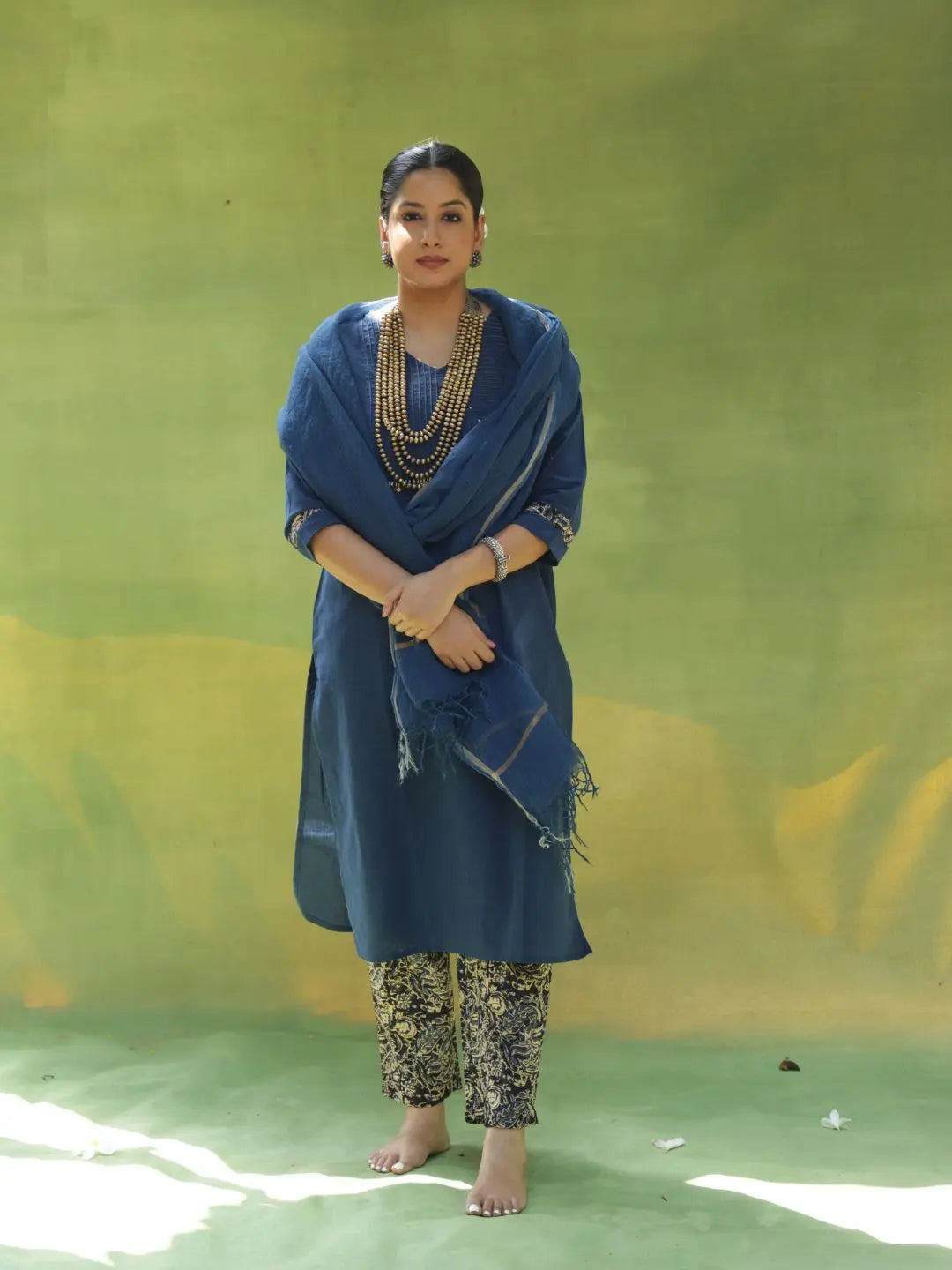 Handloom Kurta Set | Blue SOW