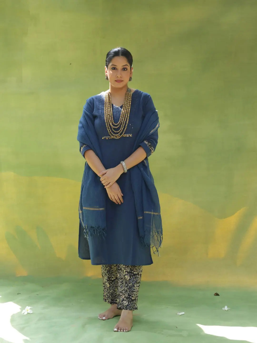 Handloom Kurta Set | Blue SOW