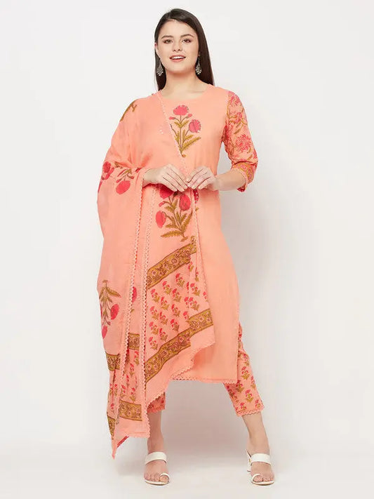 Pure Cotton Kurta Set with Dupatta SOW